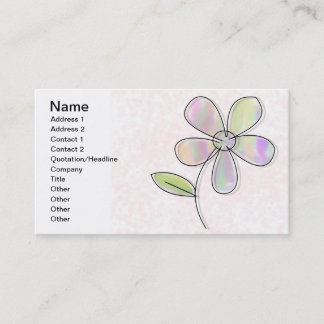 Enkelt fält visitkort