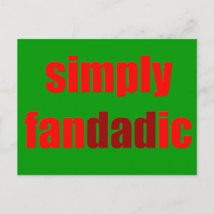 Enkelt Fandadic Vykort