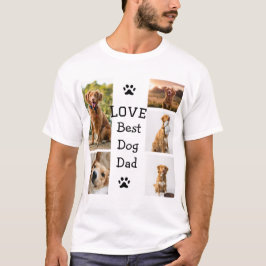 Enkelt färgat djur tillför namn fotokollage t shirt