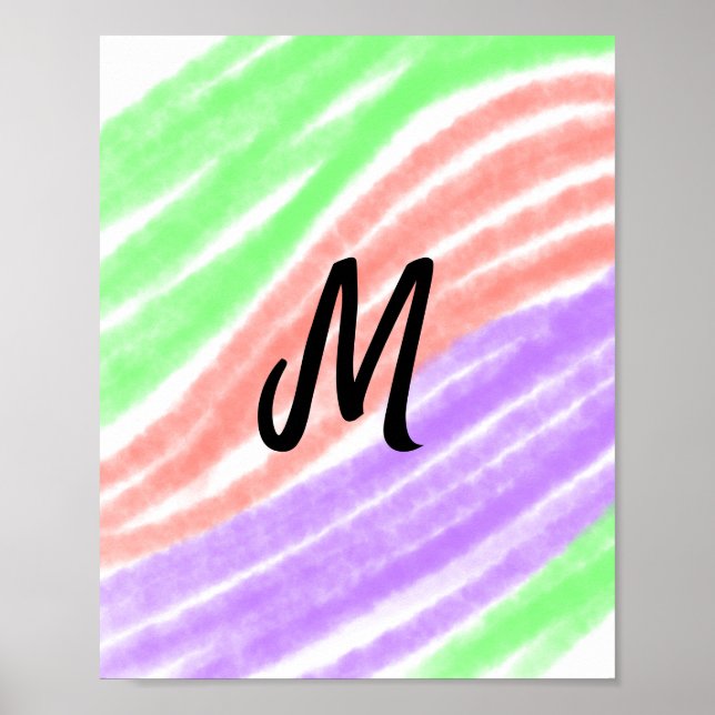 Enkelt färgstark lägger till namn-bilden poster (Framsidan)