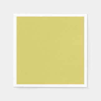 Enkelt fast Gult-Acacia med färg-slät  Pappersservett
