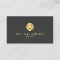 Enkelt Faux Guld-minimalistiskt Monogram-Affärskor