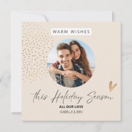 Enkelt festivt par fotopuler-Helgdag Julkort