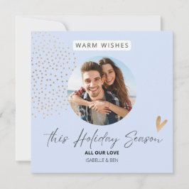 Enkelt festivt par fotopuler-Helgdag Julkort
