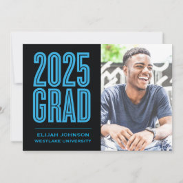 ENKELT FET 2025 GRAD PHOTO STUDENTEN INVITATION INBJUDNINGAR