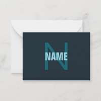 Enkelt fet Anpassade Monogrammed Namn