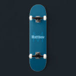 Enkelt fet Anpassade Monogrammed Namn Mini Skateboard Bräda 18,5 Cm<br><div class="desc">Anpassade namn monogram,  redigera som du vill.</div>