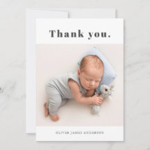 Enkelt fet, fet typografi av nyfödd Baby-foto
