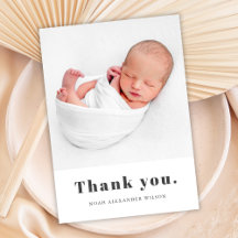 Enkelt fet typografi Baby Photo Tack