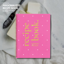 Enkelt, fetstilt Shock rosa Polka Dot Namn Recipe