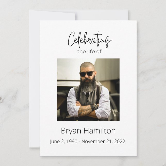 Enkelt Firande i Life-programmet Inbjudningar (Framsida)