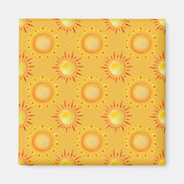 Enkelt Flower Teckning Magnet (Framsidan)