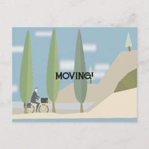 ENKELT FLYTTA POSTCARD HELG VYKORT