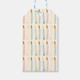 Enkelt födelsedagsljus Party Presentetikett