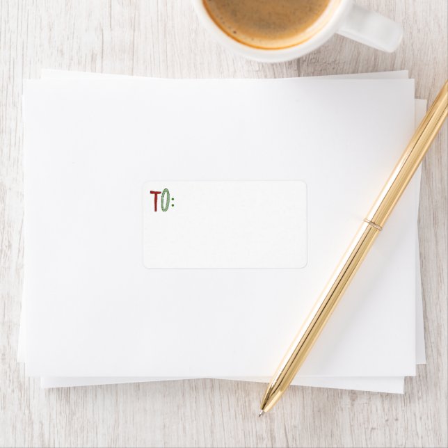 Enkelt för dig till Julafton Adress Adressetikett (Insitu)