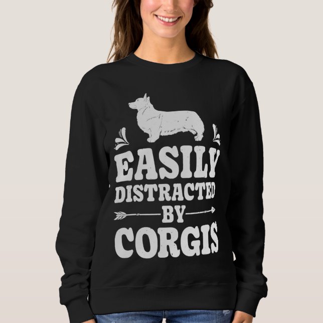 Enkelt fördelad av Corgis Funny Corgi Hund T Shirt (Framsida)