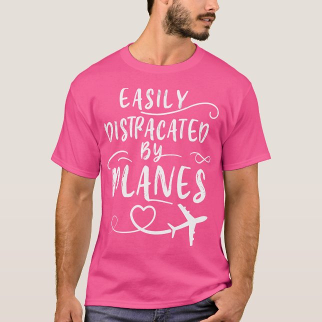 Enkelt fördelad av Flygplan T Shirt (Framsida)