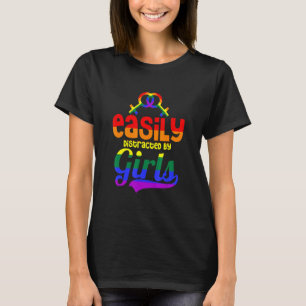 Enkelt fördelad av Girls Lesbisk Gay Trans Queer T Shirt