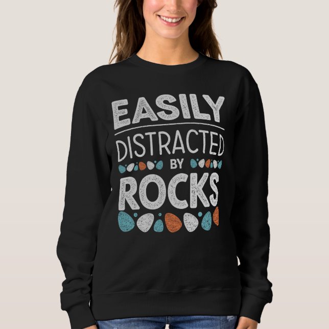 Enkelt fördelad av Sten - Geologiskfunna citat T Shirt (Framsida)