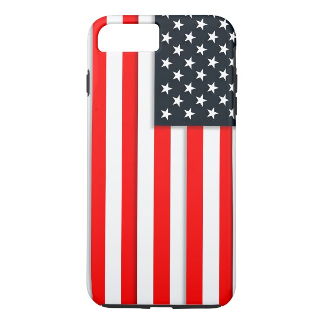 Enkelt Förenta staterna USA flagga Case-Mate iPhone Skal (Baksida)