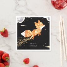 Enkelt Forest Fox Birthday