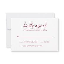 Enkelt Formal Burgundy Elegant bröllop