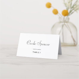 Enkelt formellt Bröllop Placeringskort
