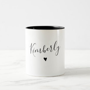 Enkelt första namn-kaffe med Mugg