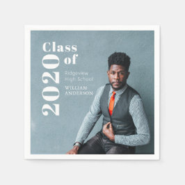 Enkelt foto med fetstil Studenten Pappert Pappersservett