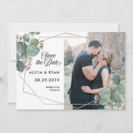 Enkelt fotoeukalyptus geo ram sparar datumet spara datumet