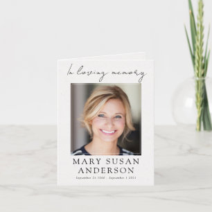 Enkelt fotofunktionellt Tackkort-kort Tack Kort