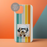 Enkelt fotogalleri - rand-teal-orange<br><div class="desc">En reflexbåge med 70-tal inspirerade färg och ett minimalt mönster. Lägg till din favoritselfie eller porträtt från en vän. Använda ett fyrkantigt foto om du vill skapa en unik och personlig gåva eller behålla till hipstervalpen och göra ett trendig till keepy. Om du behöver justera bilder klickar du på verktyg...</div>