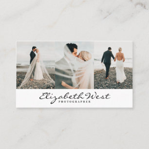 Enkelt fotografi av trendiget fotografi visitkort