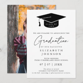 Enkelt fotomeddelande om Studenten i Elegant Inbjudningar