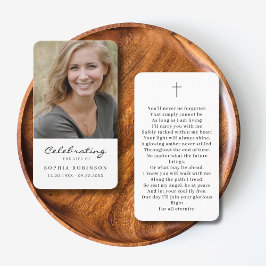 Enkelt fotopatsterkort för sympatbölja visitkort