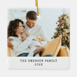 Enkelt fotot-Helgdag-ornament Julgransprydnad Keramik