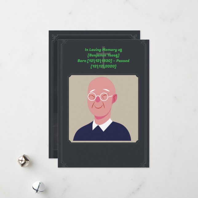 Enkelt funktionellt inbjudningskort (Fram/Back In Situ)