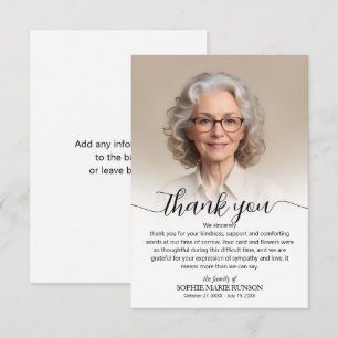 Enkelt funktionsfoto tack kort