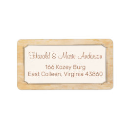 Enkelt gammaldags Adress/skeppningsetikett Adressetikett