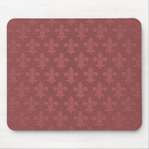 Enkelt garnet imperial fleur de lis mönstrad musmatta