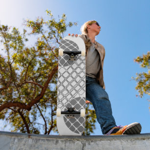 Enkelt Geometric Mönster Skateboard