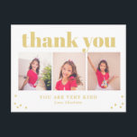 Enkelt Glad Redigerbar Färg Tacksamhetskort Vykort<br><div class="desc">Modernt tack-kort av © berryberrysweet . Besök vår hemsida på www.berryberrysweet.com för matchande artiklar och fler designalternativ!</div>