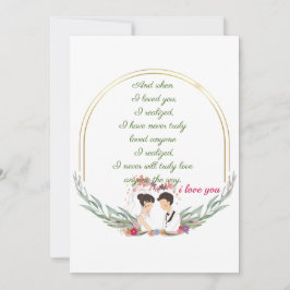 Enkelt Golden ram-Helgdag-kort Meddelande