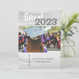 Enkelt GRAD Foto Namn-år Studenten Meddelande