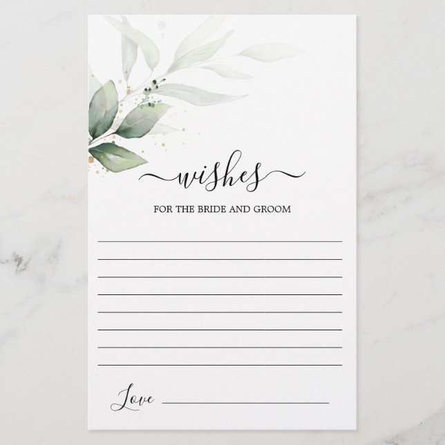 Enkelt Grey Önskemål för Bride-kortet (Framsida)
