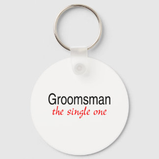Enkelt Groomsman Nyckelring