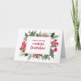 Enkelt ha ett underbart Christmastime kort