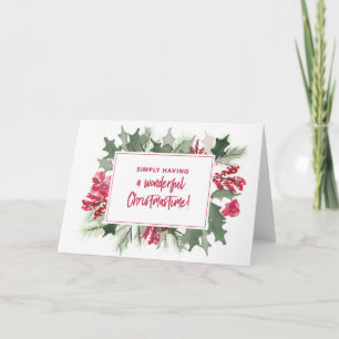Enkelt ha ett underbart Christmastime kort