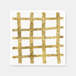 Enkelt hand plockade faux glitter helgdag pappersservett