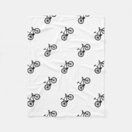 Enkelt hand plockadeklotter av cykeln fleecefilt